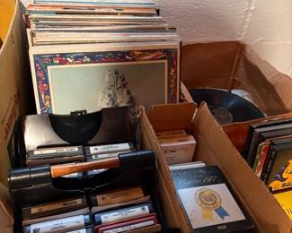 Vinyl & 8 track tapes