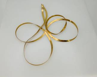 Gold Herringbone Necklace