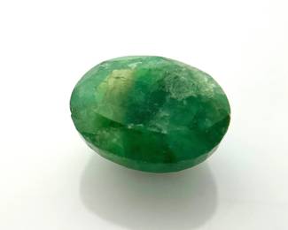 Emerald Oval Cut Gemstone