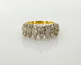 Two-Tone Gold Diamond Ring