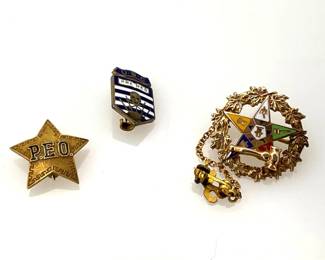 Gold & Silver Organization Pins