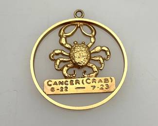 14K Gold Zodiac Charm