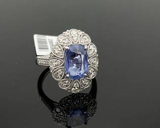 Sapphire & Diamond Ring