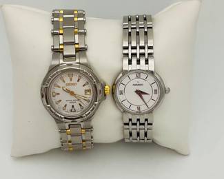 Movado and Seiko Stainless Steel Watches