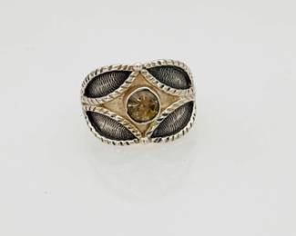 Sterling Silver Lemon Quartz Ring