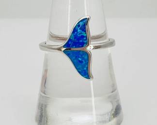 Sterling Silver Whale Tail Ring
