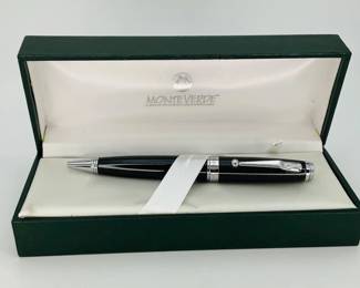 Monteverde Black & Chrome Invincia Ballpoint Pen