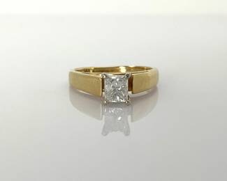 Cathedral Style Diamond Solitaire Ring