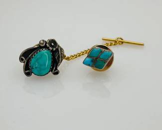 Turquoie Tie Tacks