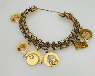 Gold Charm Bracelet