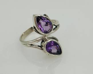 Amethyst Silver Ring