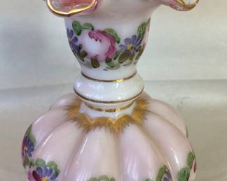 Fenton Peach Crest Melon Vase 