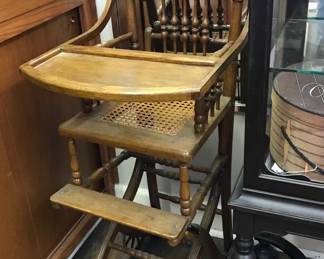 Antique high chair/buggy