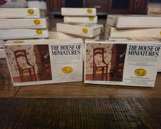 X-ACTO House of Miniatures Dollhouse Furniture -- most NIB