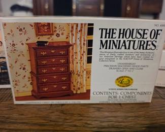 X-ACTO House of Miniatures Dollhouse Furniture -- most NIB