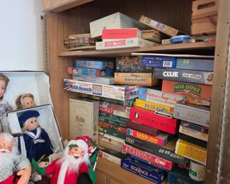 So many boardgames!  Many still in shrinkwrap!