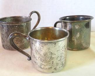 Sterling silver baby cups