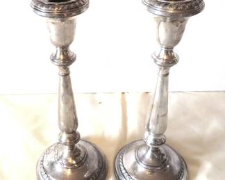 Sterling silver candlesticks