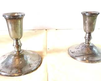 Sterling silver candlesticks