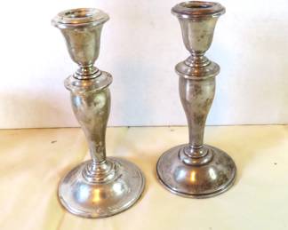 Sterling silver candlesticks
