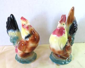 Ceramic roosters
