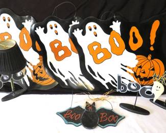 vintage Boo signs