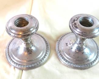 Sterling silver candlesticks