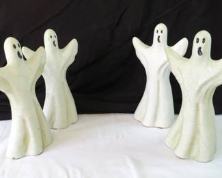 vintage ceramic Halloween ghosts
