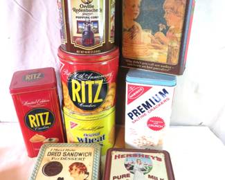 Vintage tins Ritz