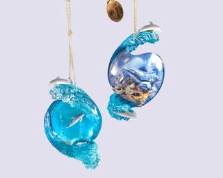 Bradford Editions Miracle of Life  A Mothers Love Dolphin Ornaments 26 pcs