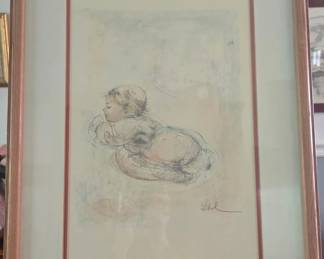 Framed Sketch Artwork  Signed