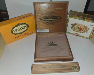 Vintage Cigar Boxes  Mixed Manufacturers 5 pcs