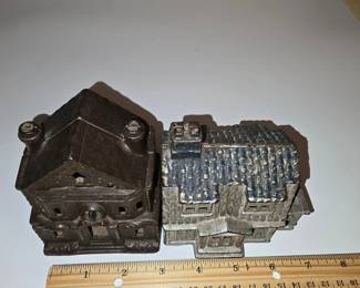 CastIron House Banks  Two Early Architectural Money Banks