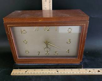 Seth Thomas MCM Mantle Clock  Battery Movement, Loose Hour Hand
