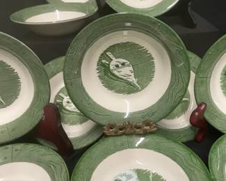 Vintage Royal China Colonial Homestead Set Of 12 Berry Fruit Bowls