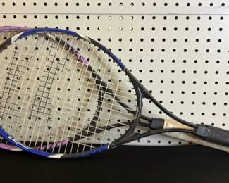 Two Lavender Xcel 150 Tennis Rackets