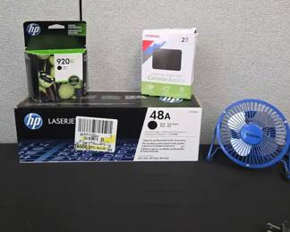 HP 48A CF248A Black Original Laser Jet Toner Cartridge, Refill 920xl, Portable Storage