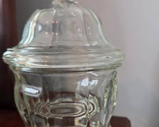 Glass candy dish