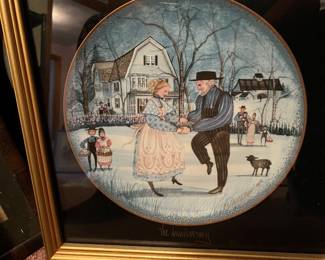 Framed collector plates