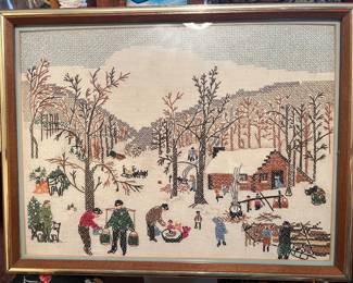 Gorgeous framed needlework 