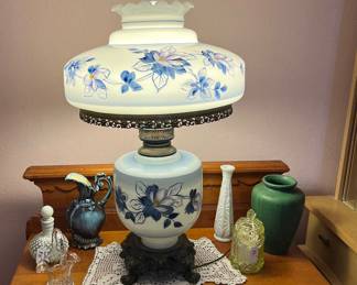 Stunning GWTW Hurricane Lamp HUGE 