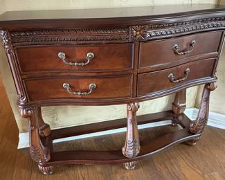 Mahogany Chippendale Style Sideboard Buffet