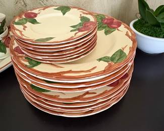 Franciscan Earthenware Apple Blossom Pattern Dinnerware Set