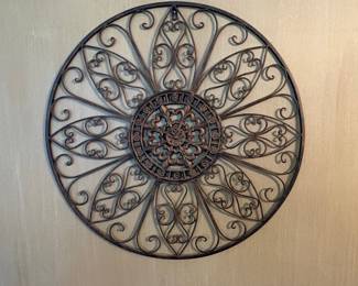 Round Metal Scroll Wall Decor