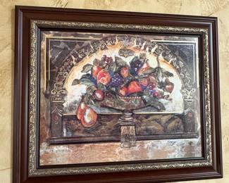 Liz Jardine "Une Bolée des Fruits" Framed Print