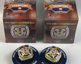 Verlander/Bregman 2022 Champs Replica Rings