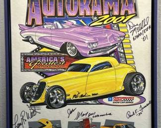 49th Detroit Autorama 2001 Signed Silk Wall Art
