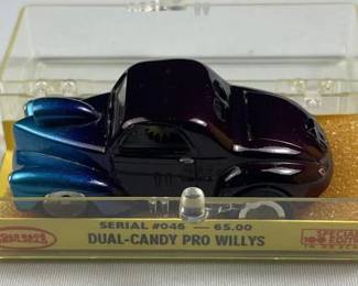 Vtg. Dual-Candy Pro Willys Slot Car R.R. #046