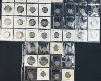 Vintage to Modern Nickels in Pages, (1) Silver
