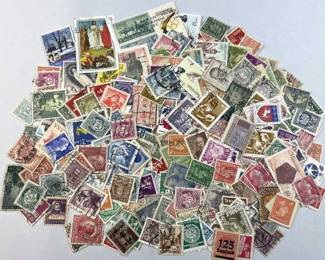 Vintage World Stamps Assortment, Bundle C